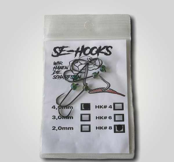 SE-Hooks mit Glastungstenperle