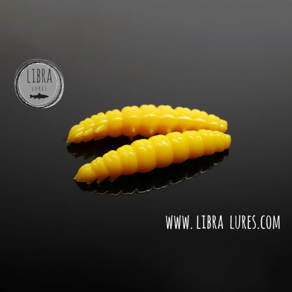 Libra Lures LARVA 35 mm Yellow 007