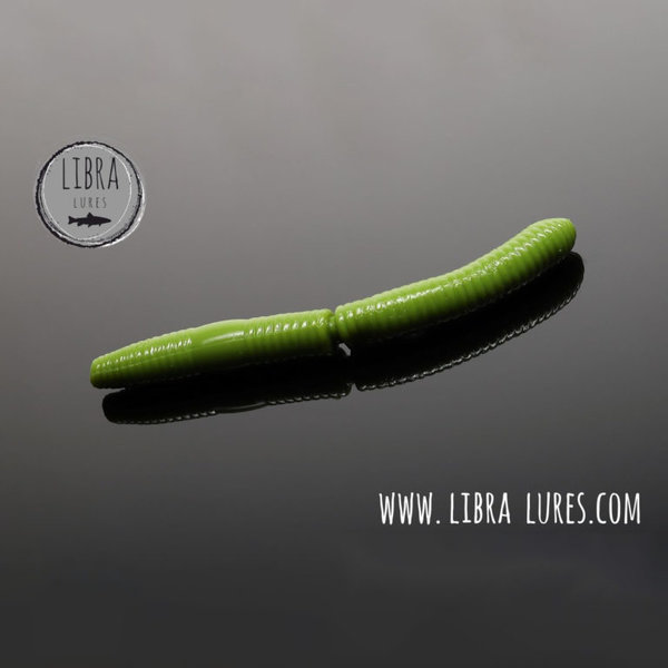 Libra Lures Fatty D´Worm 75mm Olive 031