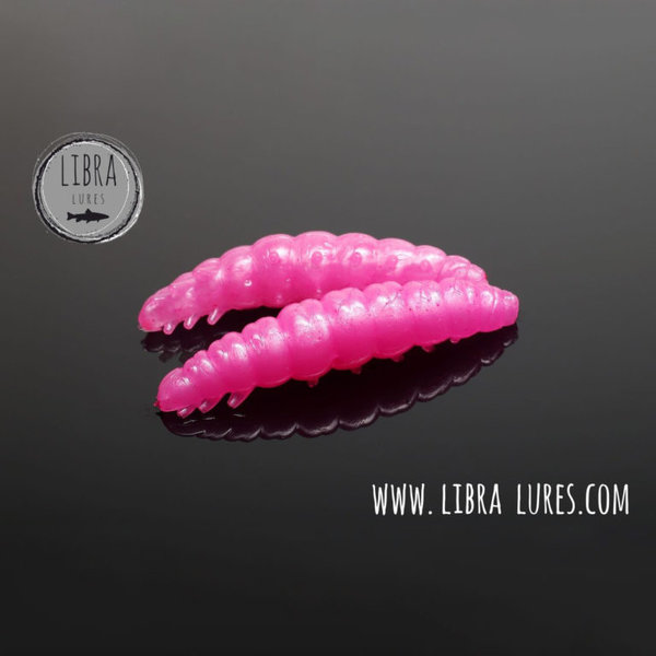Libra Lures LARVA 35 mm Pink/Pearl 018