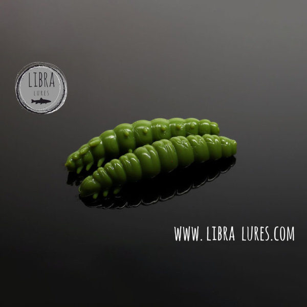 Libra Lures LARVA 35 mm Olive 031