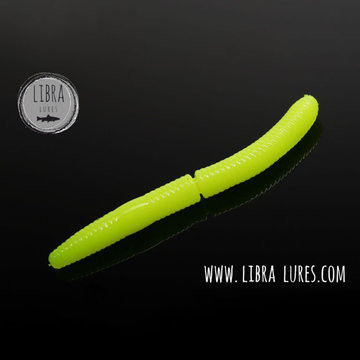 Libra Lures Fatty D´Worm 65mm Hot Yellow 006 Knoblauch