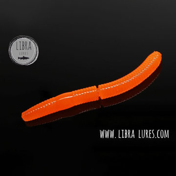 Libra Lures Fatty D´Worm 65mm Hot Orange 011 Knoblauch