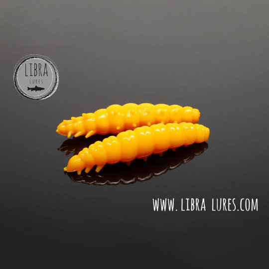 Libra Lures LARVA 35mm Dark Yellow 008 Knoblauch