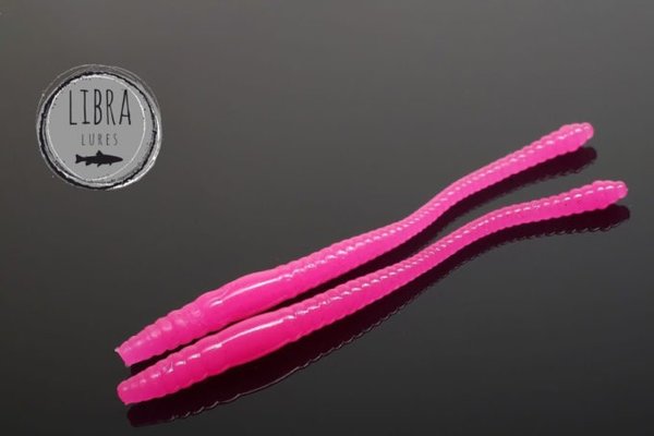 Libra Lures - Dying Worm 019 - Hot Pink Käse
