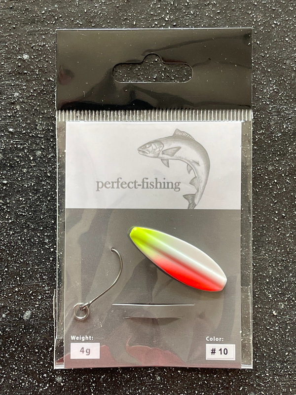 Perfect fishing Durchlaufspoons 4g #10