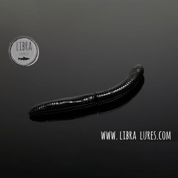 Libra Lures Fatty D´Worm 65mm Käse Black 040