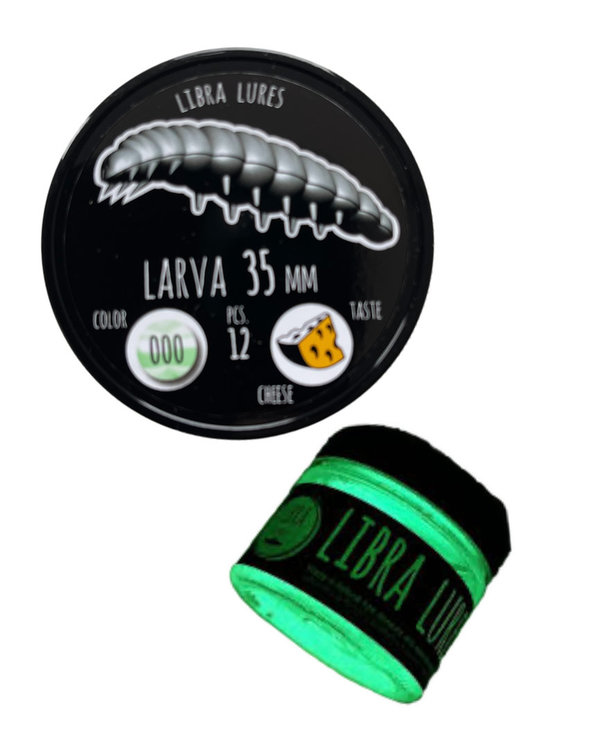 Libra Lures LARVA 35mm käse/Glow