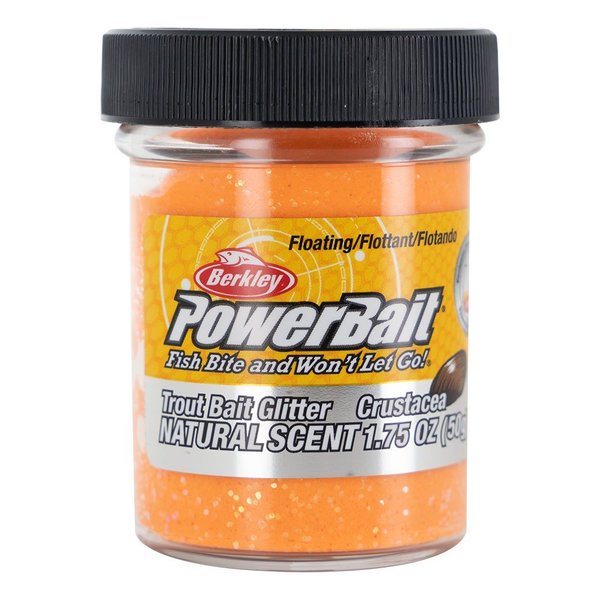 Powerbait Dough Natural ScentCrustacea - Fluo Orange 50g