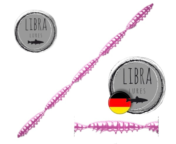 Libra Lures Multi-Larva Kette Käse 018 Pink/Pearl