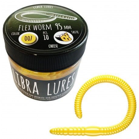 Libra Lures Flex Worm, 007 Yellow