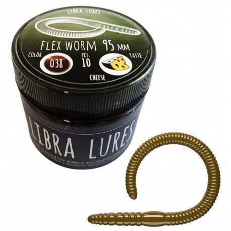 Libra Lures Flex Worm, 038 Brown