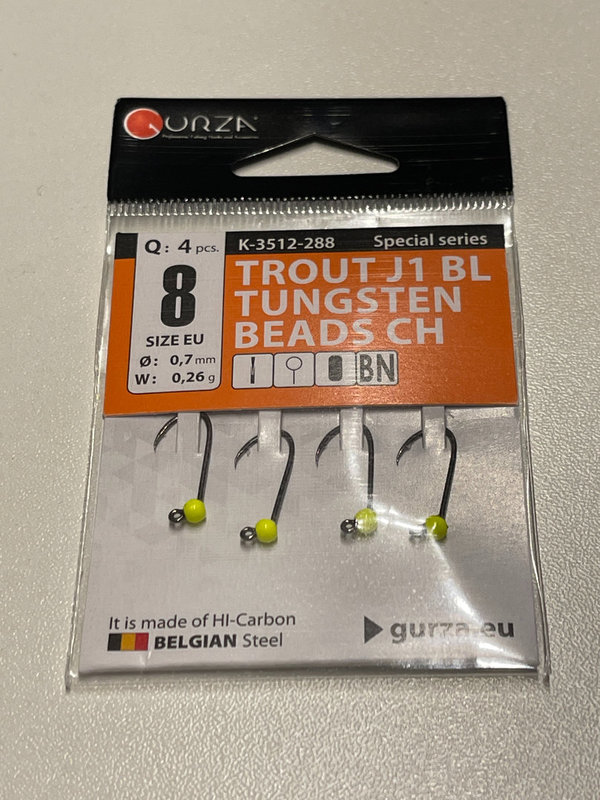 Gurza J1 BL Tungsten Beads Ch HG:8 0,7mm 0,26g